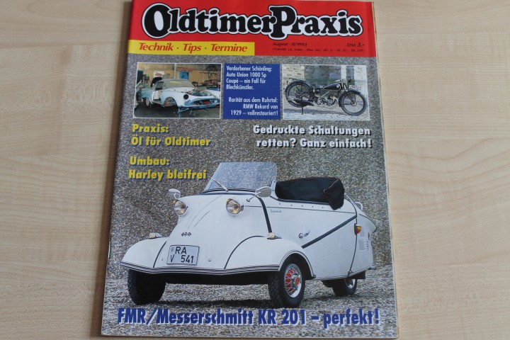 Deckblatt Oldtimer Praxis (08/1993)
